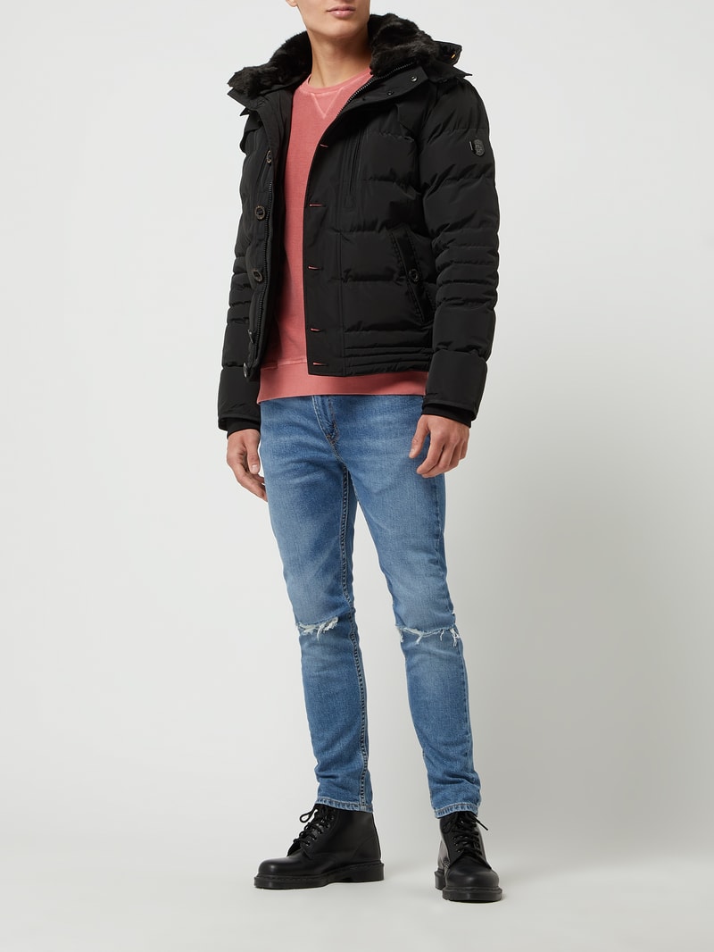 Starstream 382 Funktionsjacke mit abnehmbarer Kapuze in schwarz