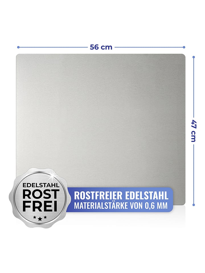 Wenko Herdabdeckplatte in Silber - (L)50 x (B)56 cm günstig kaufen onesize