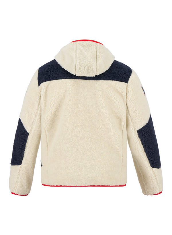 NAPAPIJRI, Kapuzenjacke, Teddyfell, beige-navy