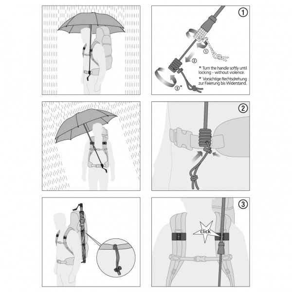 EuroSchirm - Swing Handsfree - Regenschirm