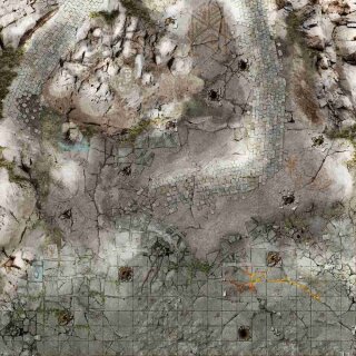 Battle Systems - Frosty Crags Gaming Mat 2x2 - Grid