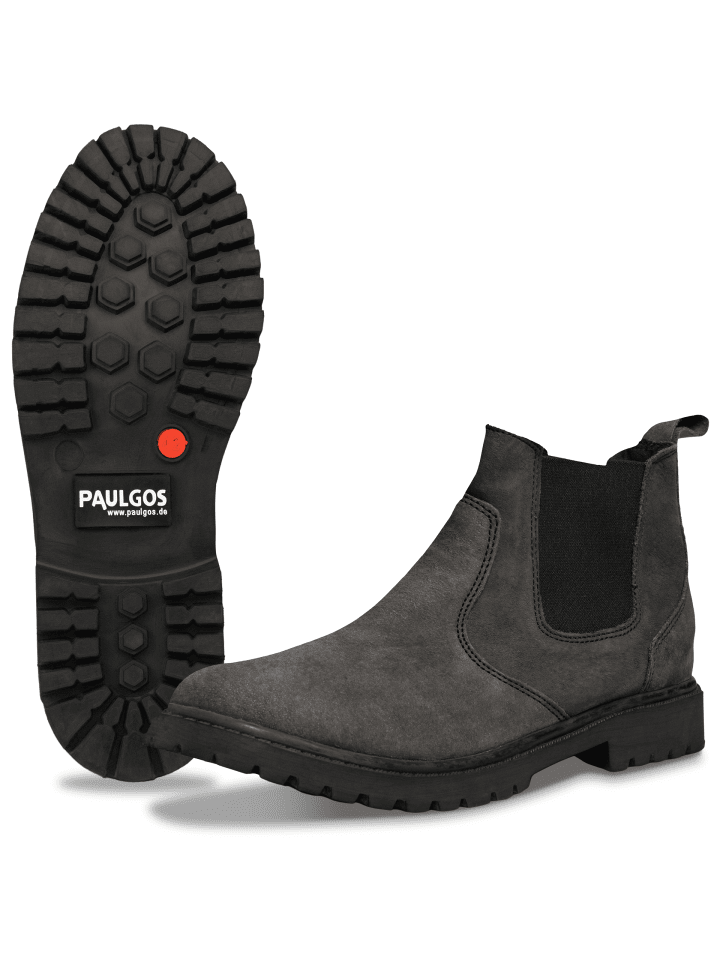 PAULGOS Herren Chelsea Boots, Stiefeletten, Schuhe in Dunkelgrau günstig kaufen