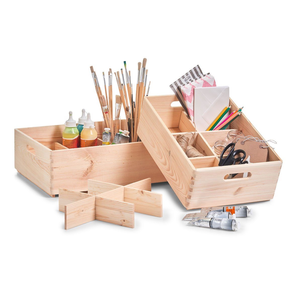 Zeller Present Allzweckkiste Allzweckkiste, zeller Allzweckkiste (BHT 40x14.50x60 cm) BHT 40x14.50x60 cm beige