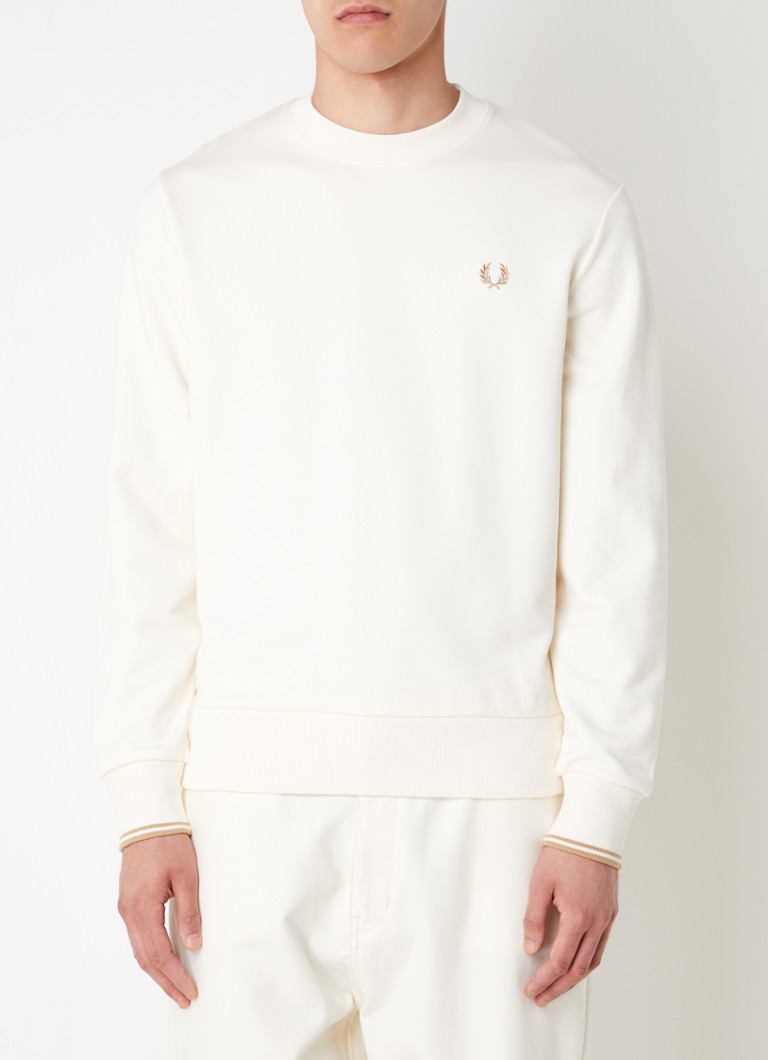 Fred Perry Crew neck sweater with logo embroidery