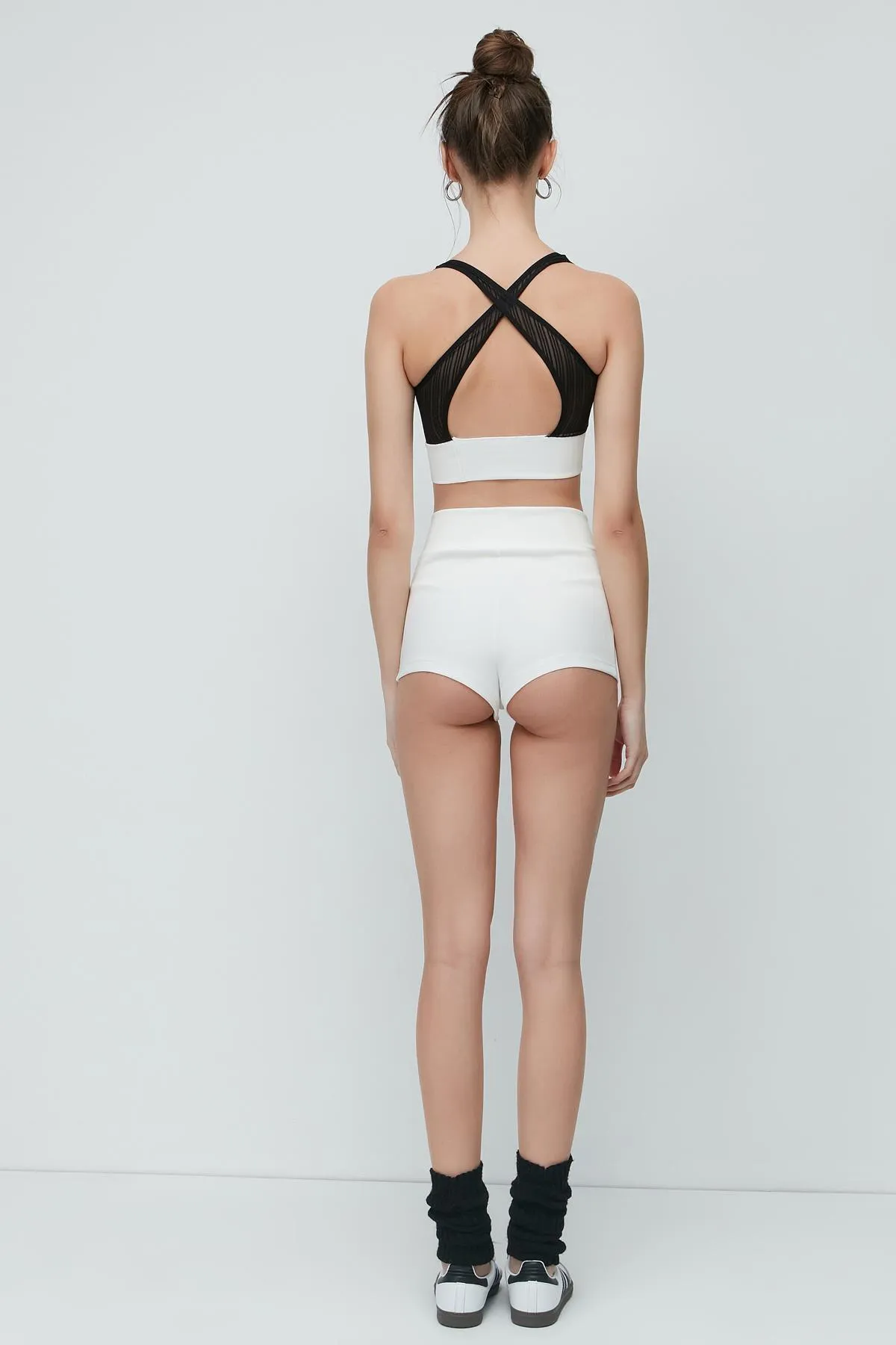 C&City  Bustier-Shorts-Set mit breiten Trägern 9151 Creme
