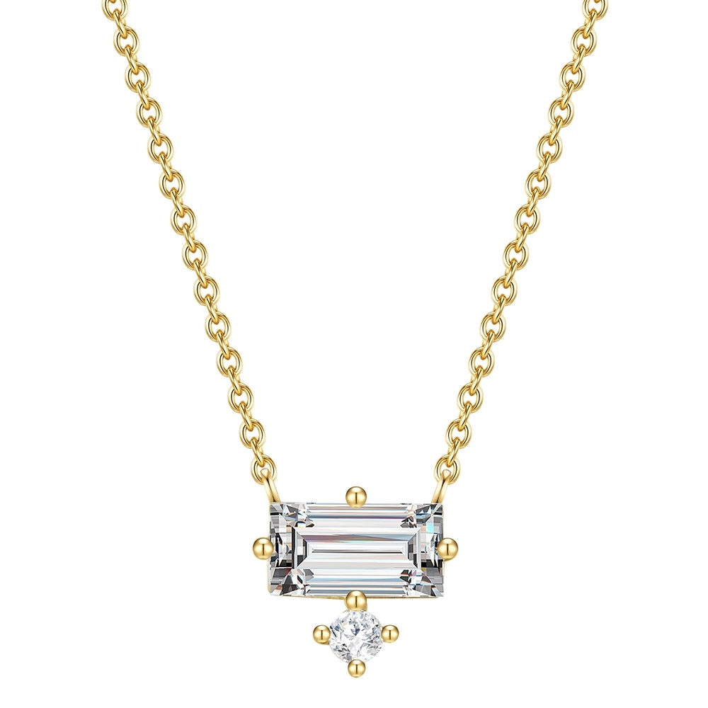 Glanzstücke München Collier en argent Argent sterling Oxyde de zirconium (CZ) en Or jaune collier