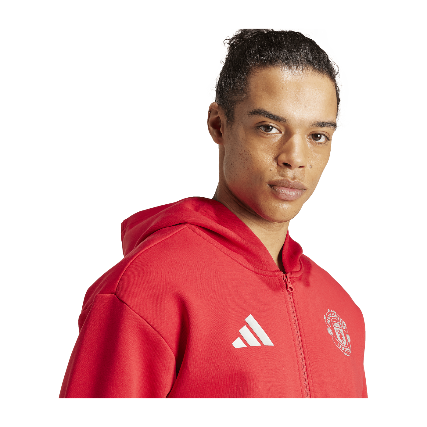 adidas Manchester United Anthem Jacke Rot