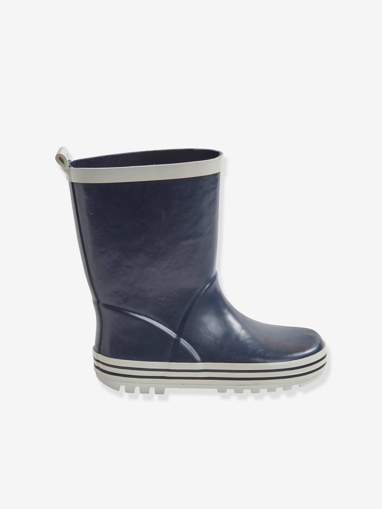 Bottes de pluie enfant en caoutchouc marine