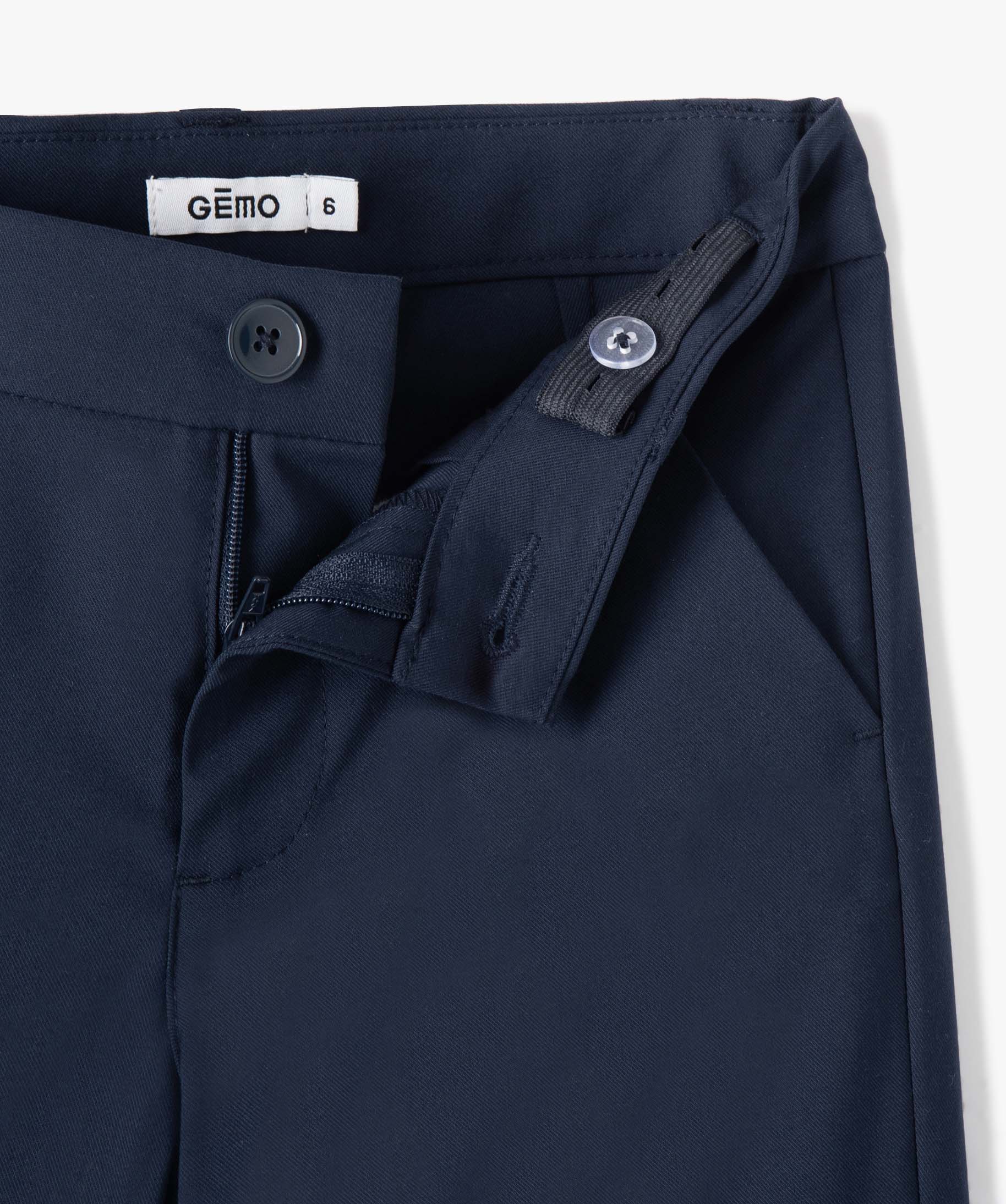 Bermuda de costume Garçon en toile marine | GEMO