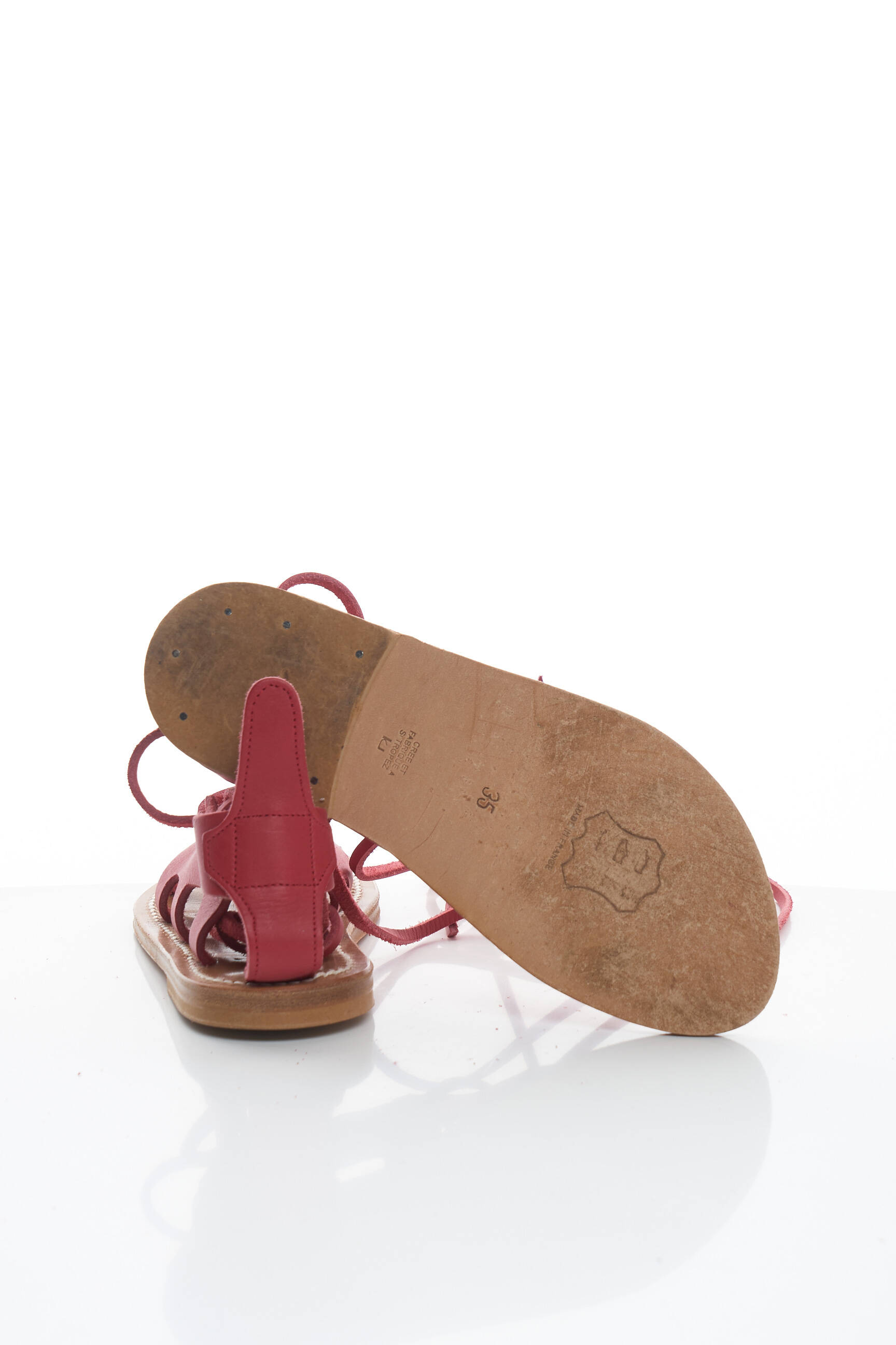 K Jacques Spartiates Femme couleur rouge