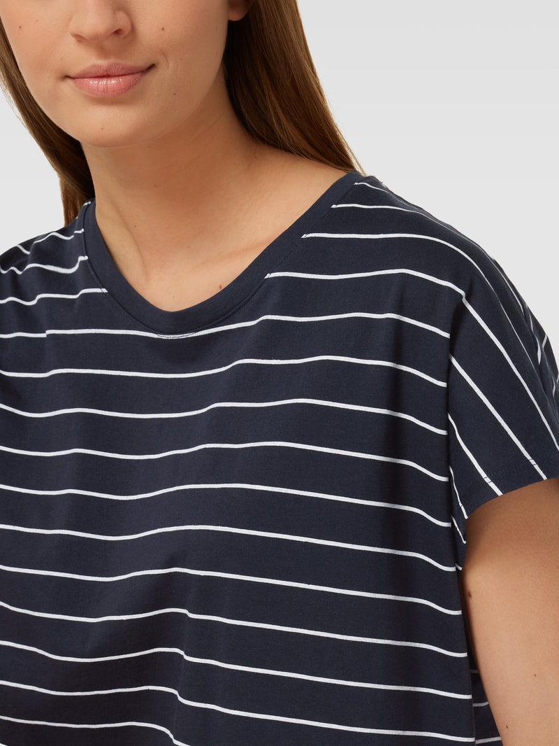 Pyjama mit Streifenmuster in marineblau
