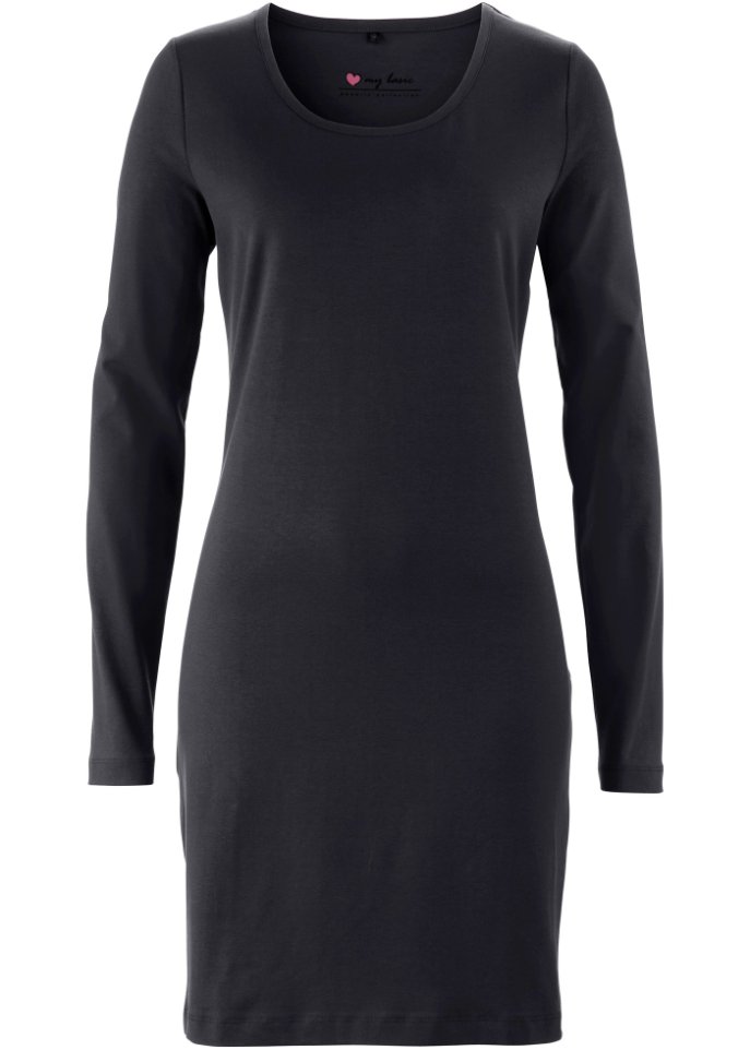 Stretch-Jerseykleid, Langarm