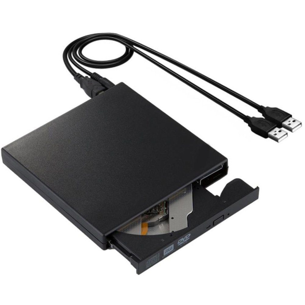 GelldG Externes DVD Laufwerk USB 2.0 CD/DVD Player DVD-ROM Brenner Tragbar DVD-Player (4k Ultra HD, WLAN, 128 GB Festplatte, HD)
