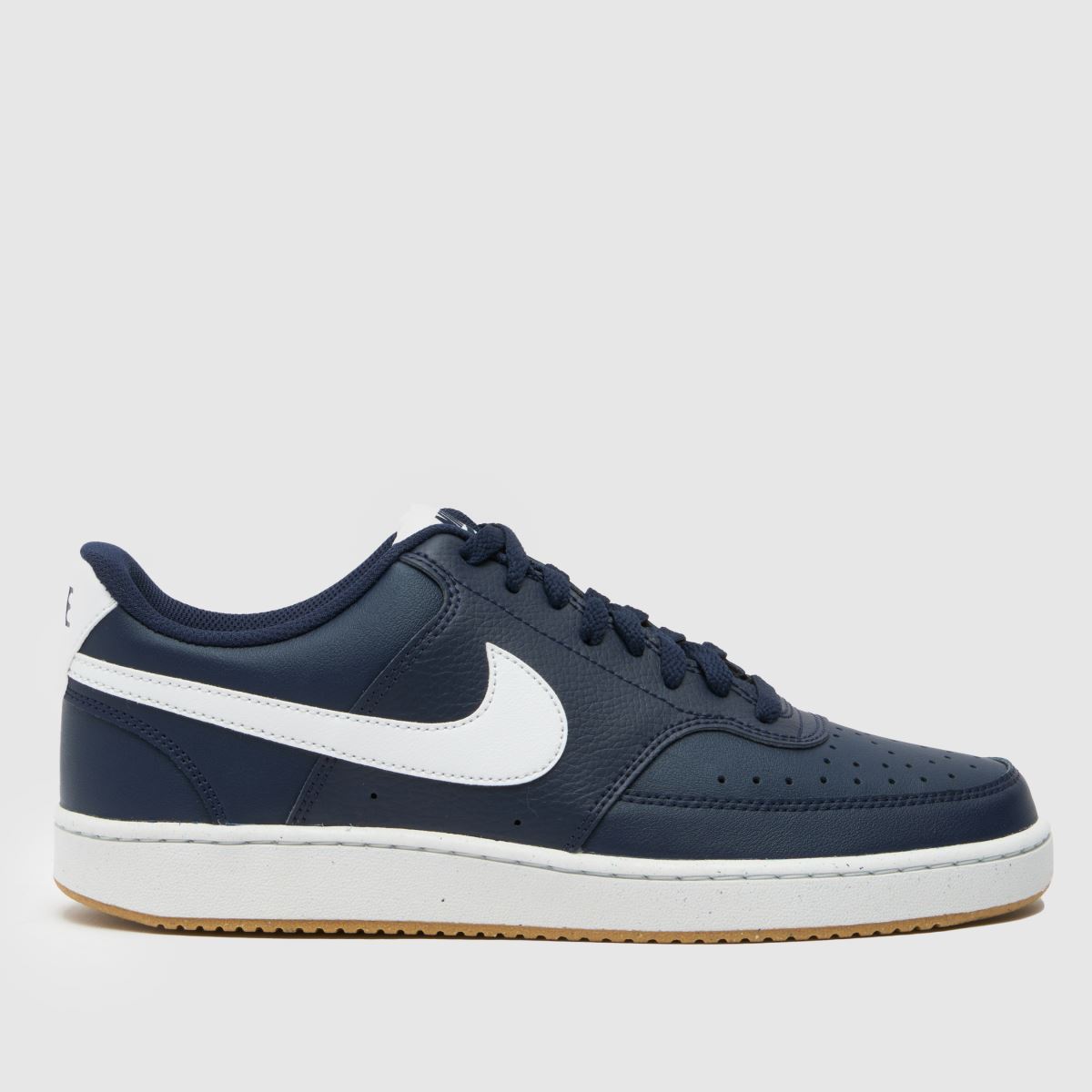 Nike Court Vision – Låga sneakers i marinblått och vitt