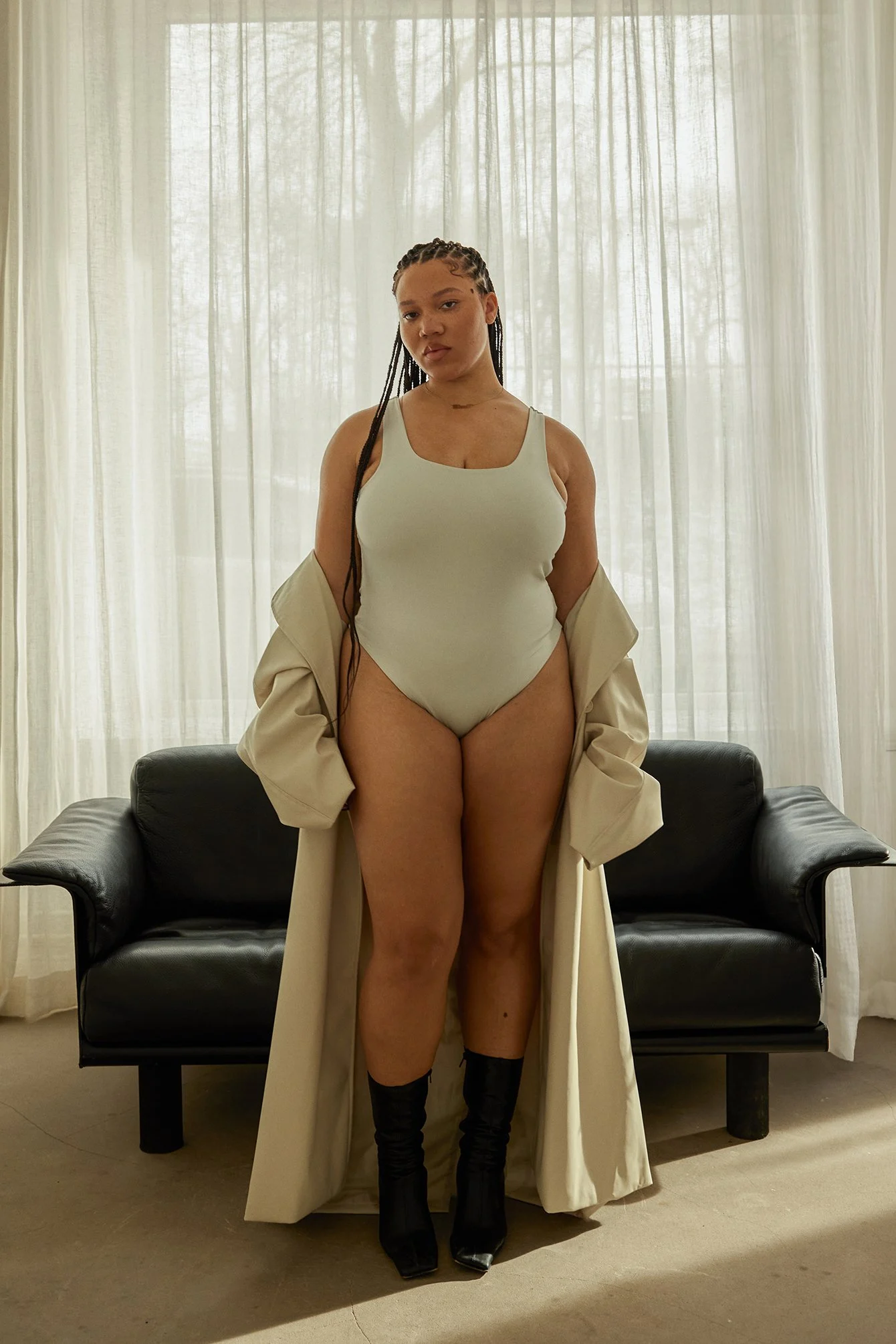 Tank-Top-Body mit tiefem Rückenausschnitt
