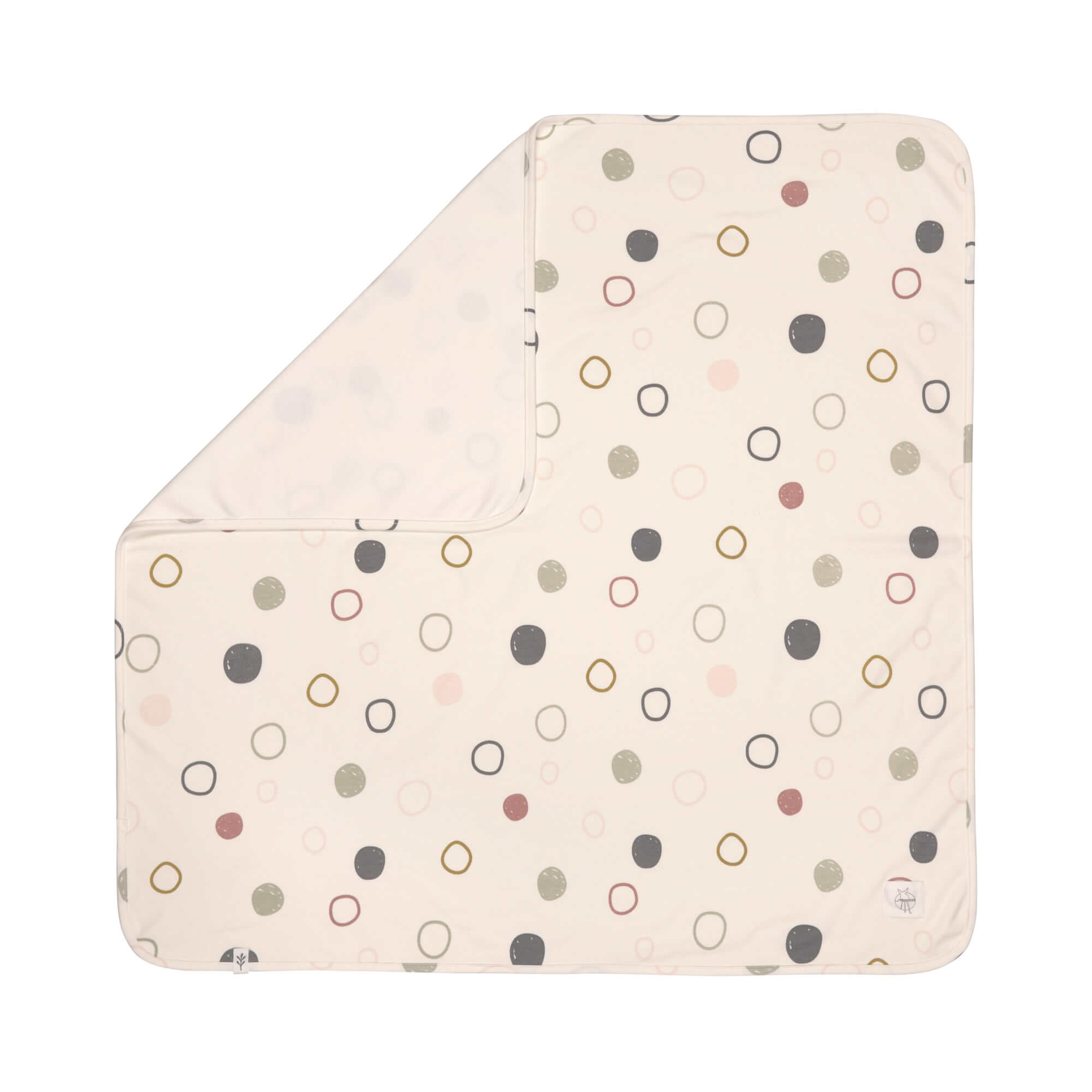 Babydecke - Bio Baumwolle, Circles Offwhite