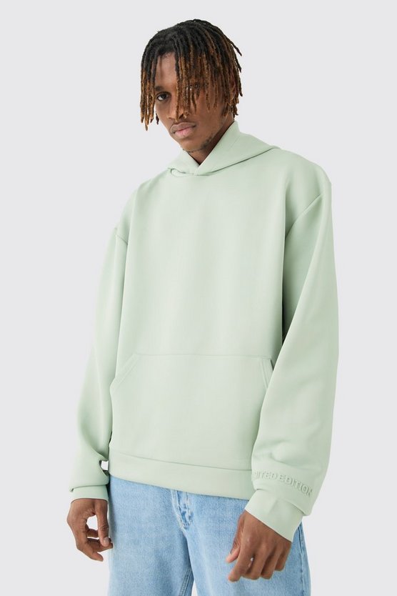 Tall kastiger Oversize Scuba Hoodie