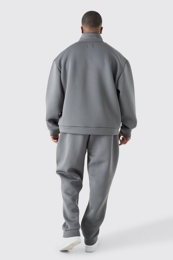 Plus kastiger Man Oversize Scuba Trainingsanzug