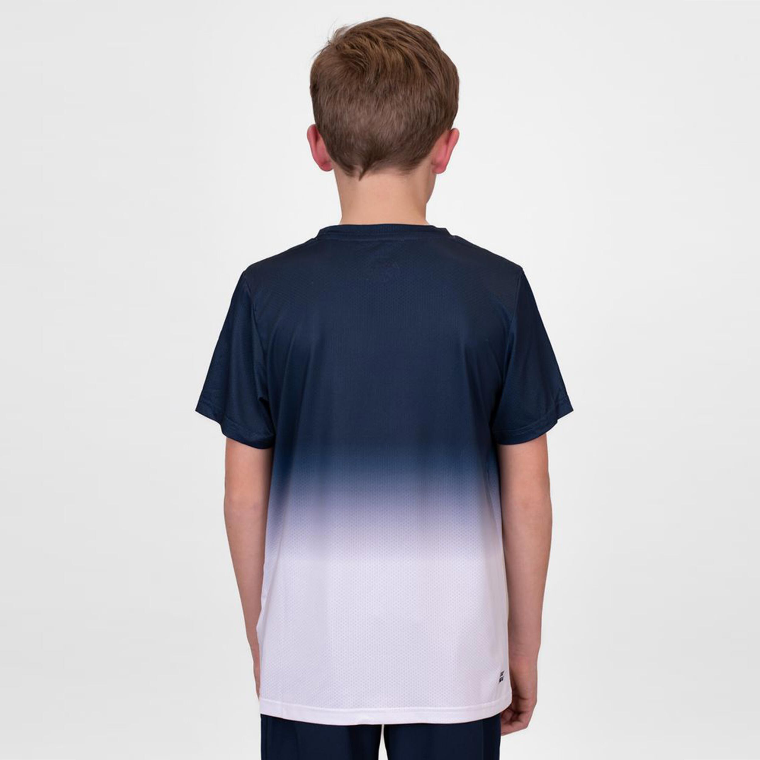 Crew Gradiant T-Shirt Jungen - Dunkelblau, Weiß