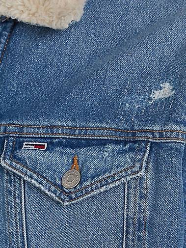 TOMMY-JEANS Herren Jeansjacke TEDDY TRUCKER JACKET Regular Fit