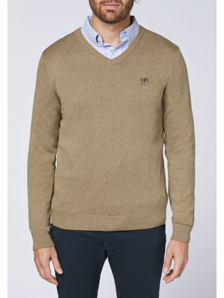 Polo Sylt Strickpullover in Grau günstig kaufen