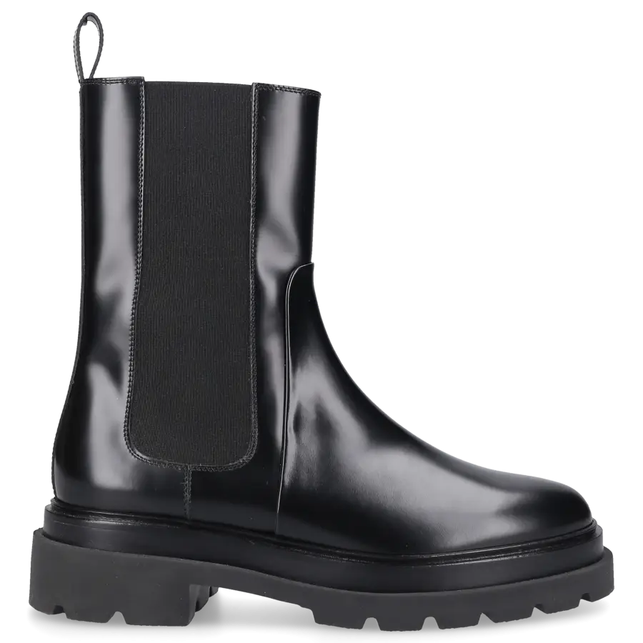 Santoni - Chelsea Boots 59524 Kalbsleder - schwarz