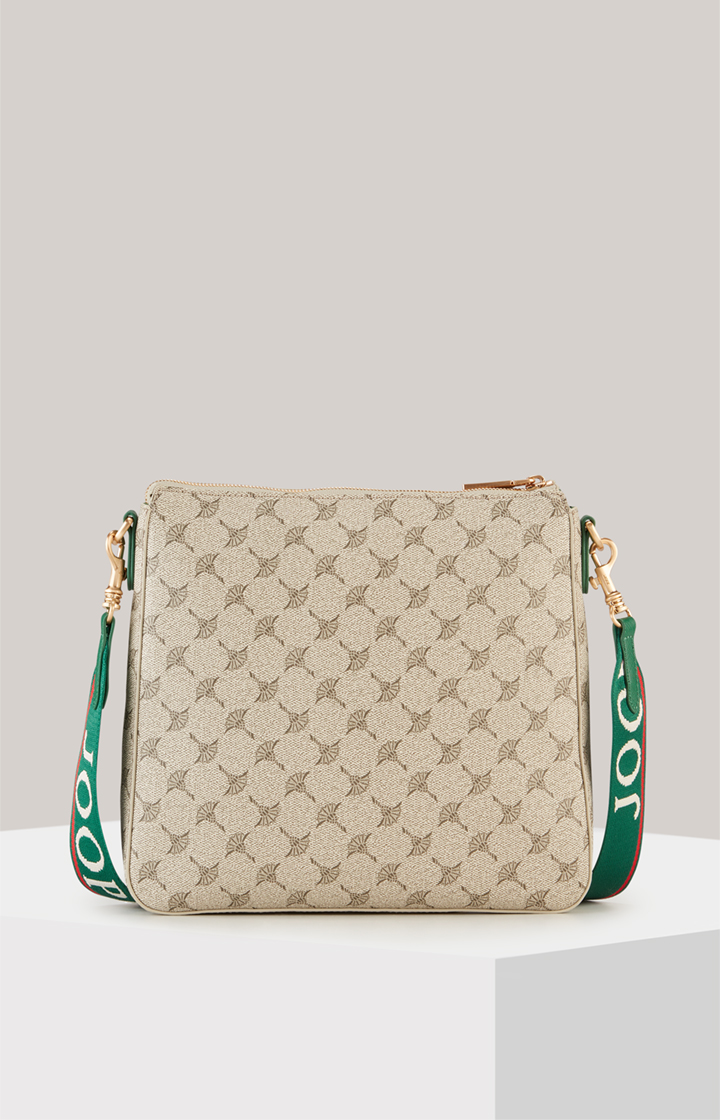 Schultertasche Mazzolino Diletta Jasmina in Beige/Grün