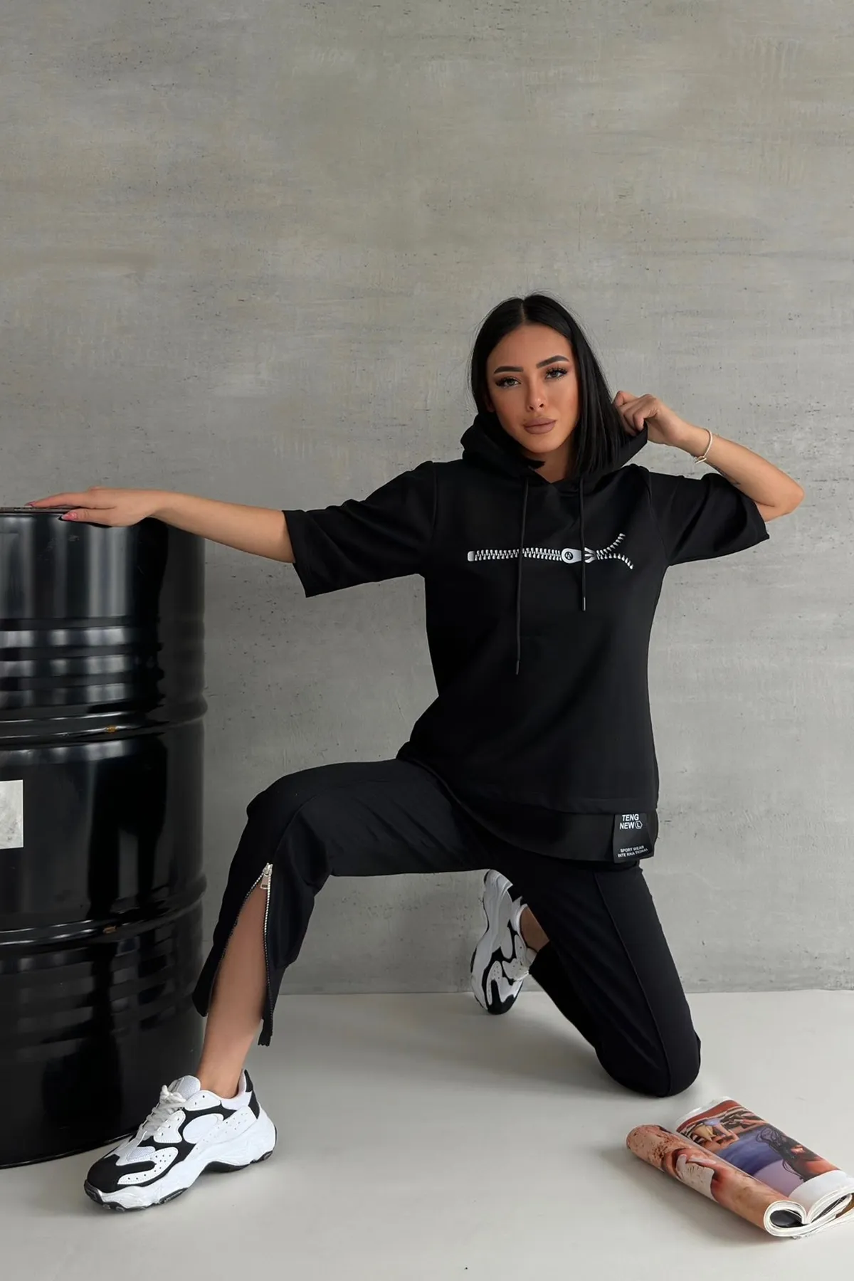 bayansepeti  Trainingsanzug - Schwarz - Regular Fit
