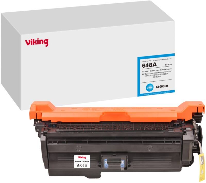 Viking 648A Kompatibel HP Tonerkartusche CE261A Cyan