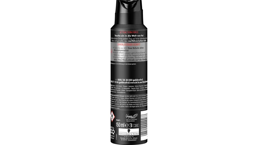 FA Men Deodorant & Bodyspray Attraction Force 150ml 150 ml