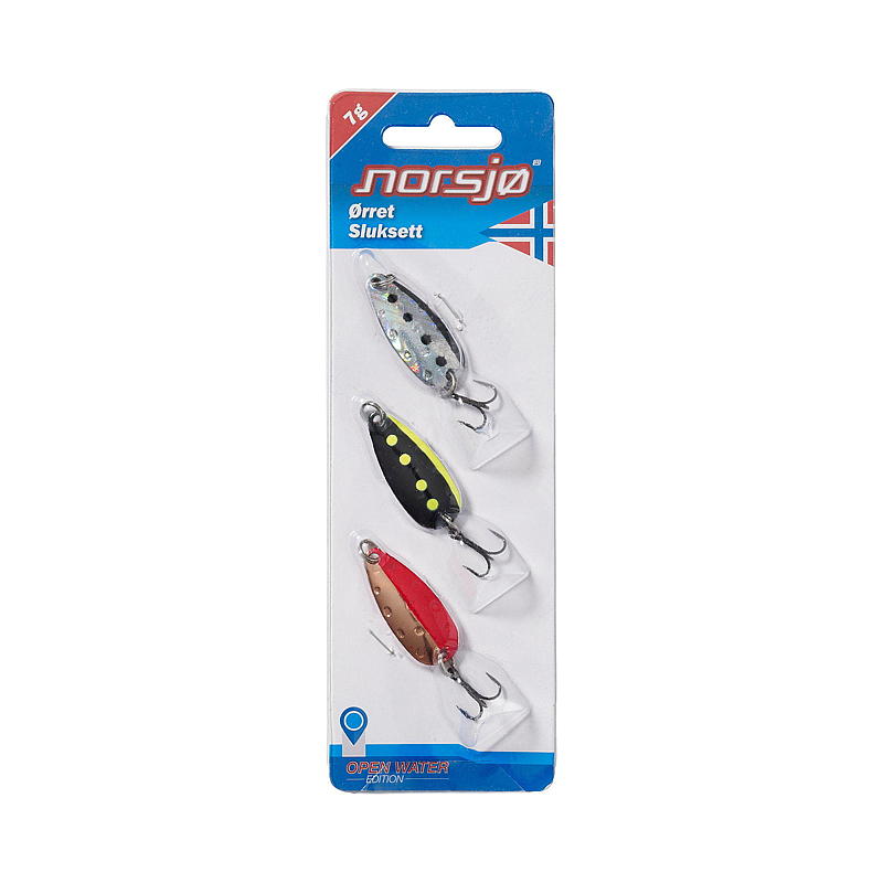 Norsjø Sluksett 3-pk 7 g, ørret, Norsjø