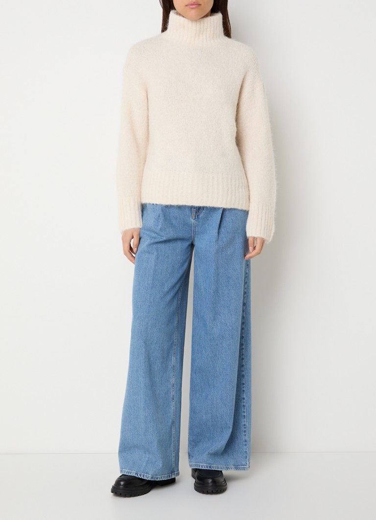 Selected Femme Gabella chunky knitted sweater in alpaca wool blend