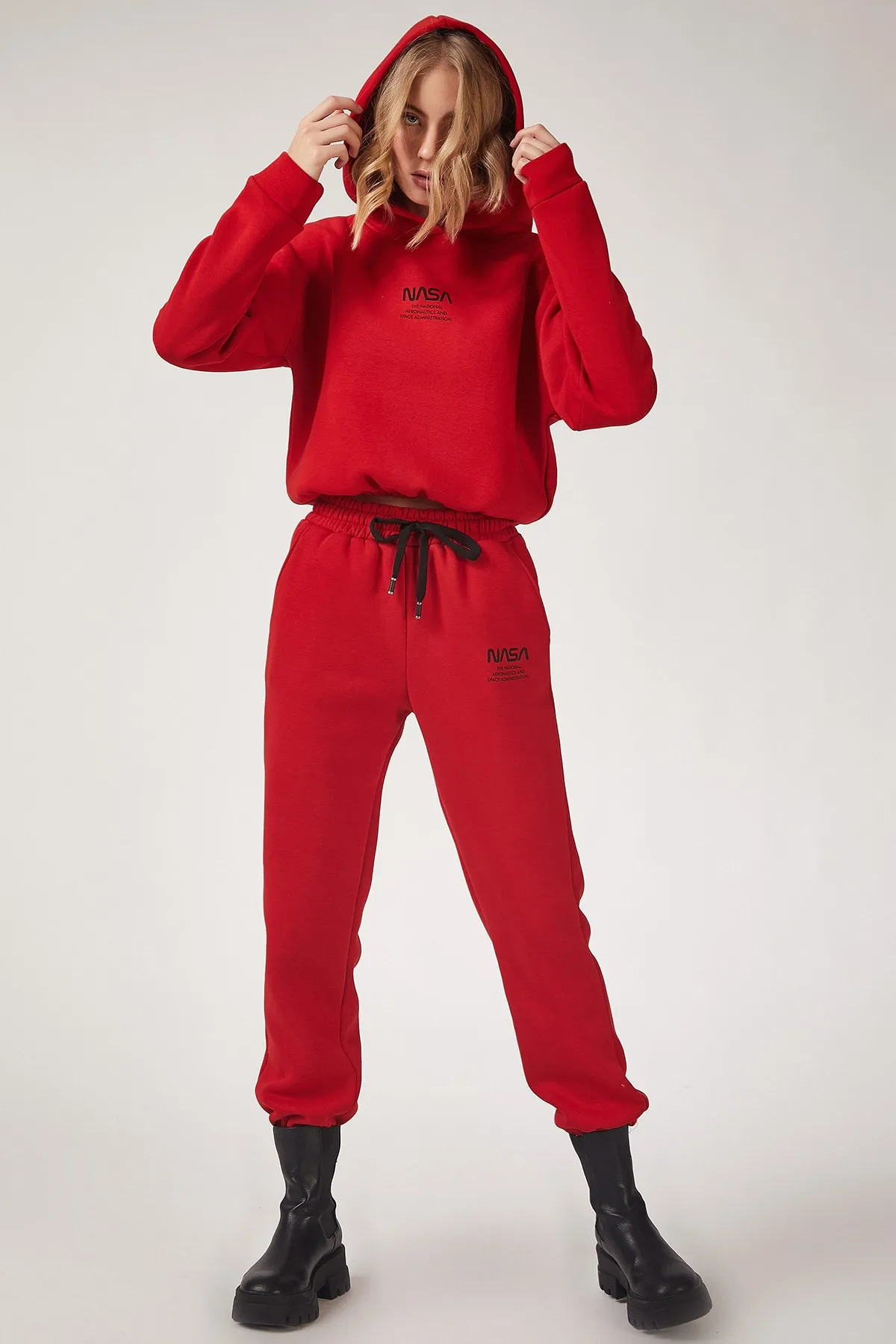 Happiness İstanbul  Trainingsanzug - Rot - Regular Fit