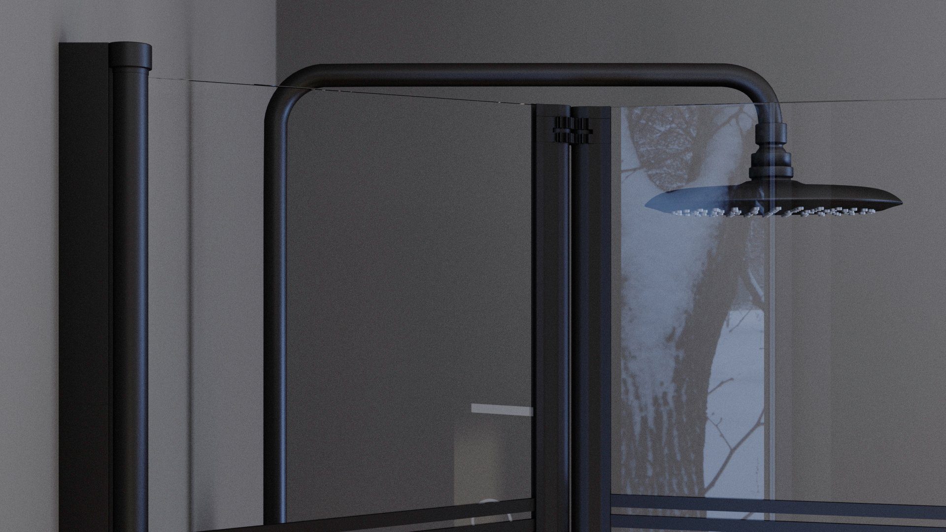 Marwell Badewannenfaltwand BLACK LINES, Einscheibensicherheitsglas, (3 tlg), mit Sichtschutz, Breite: 125 cm