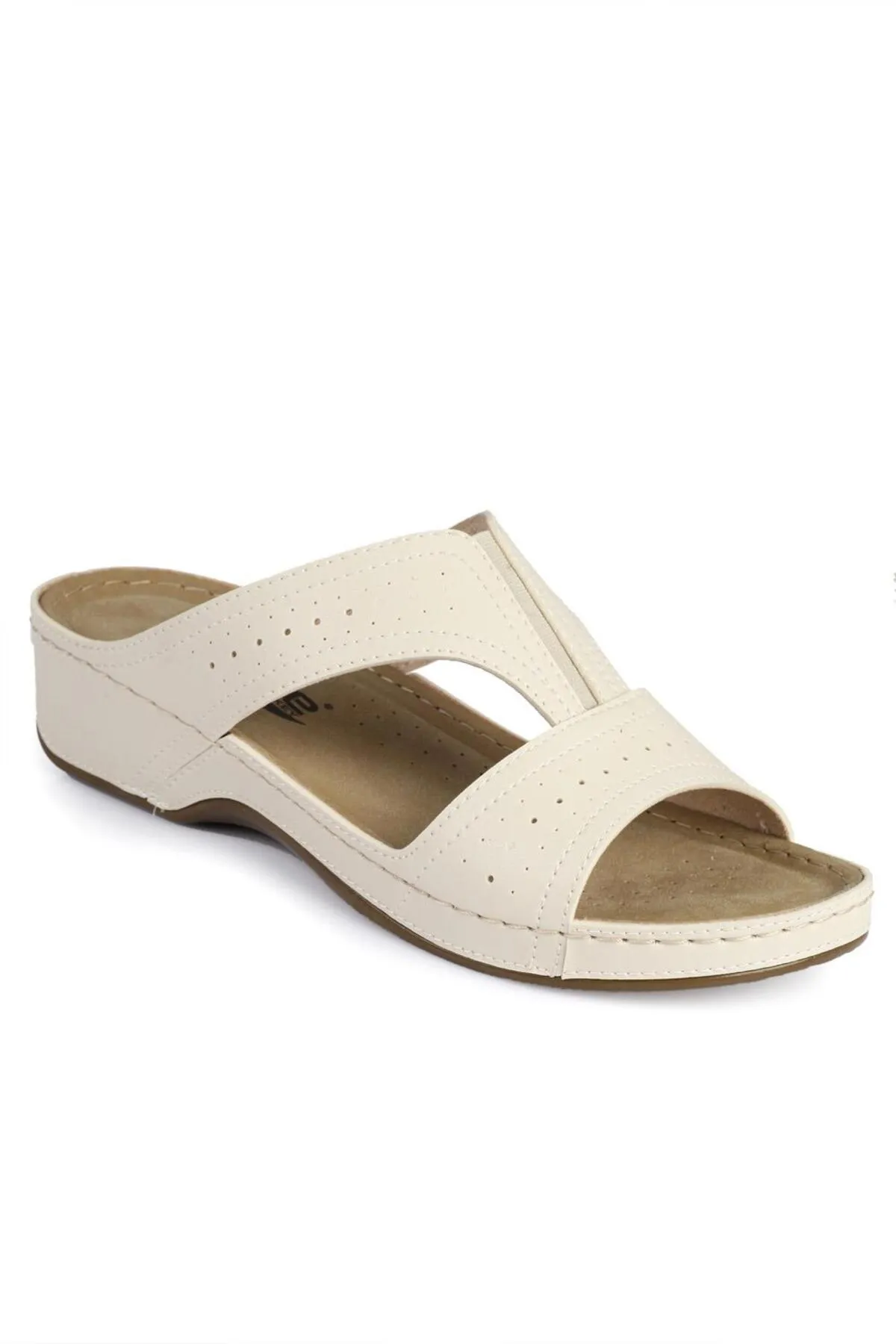 Capone Outfitters  Capone Z0426 Anatomische Komfort-Hausschuhe für Damen in Beige