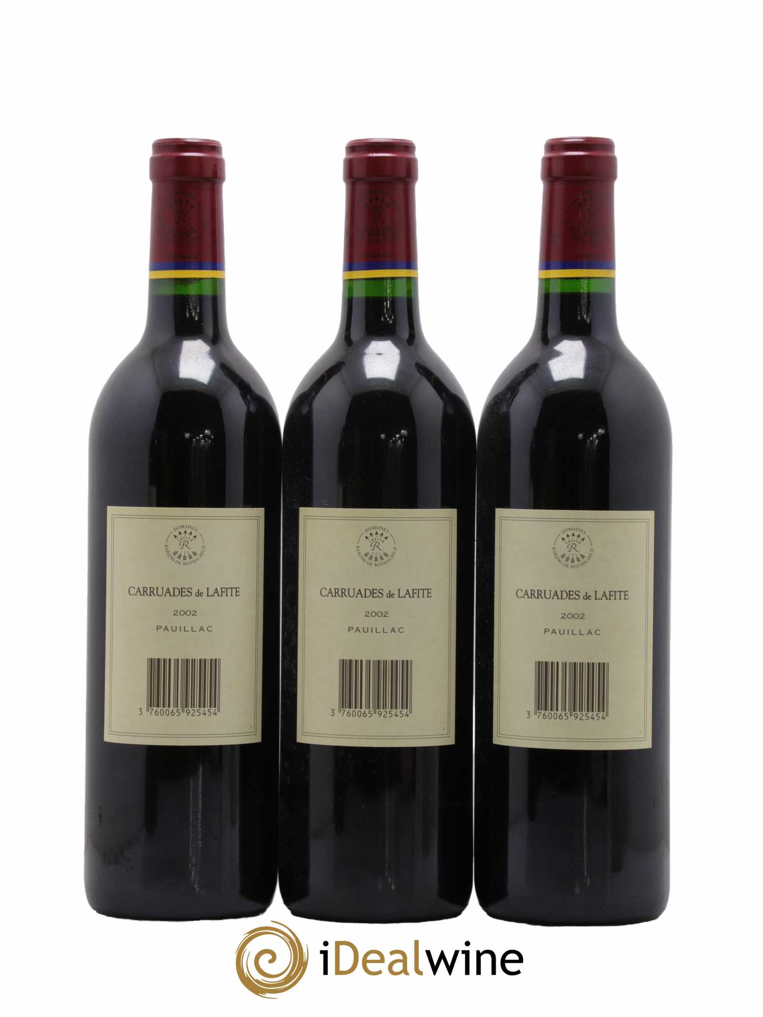 Carruades de Lafite Rothschild Second vin  2002 - Lot de 12 Bouteilles