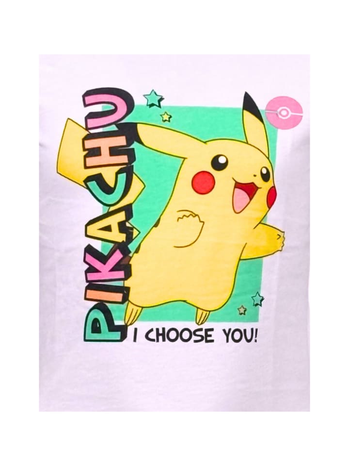 Pokémon Langarmshirt Pokémon Pikachu in Weiß günstig kaufen
