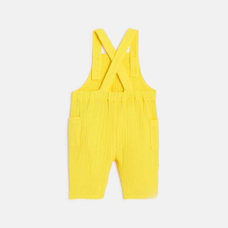 Salopette courte bébé jaune Catimini