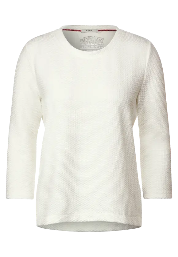 CECIL Strukturshirt mit 3/4 Arm