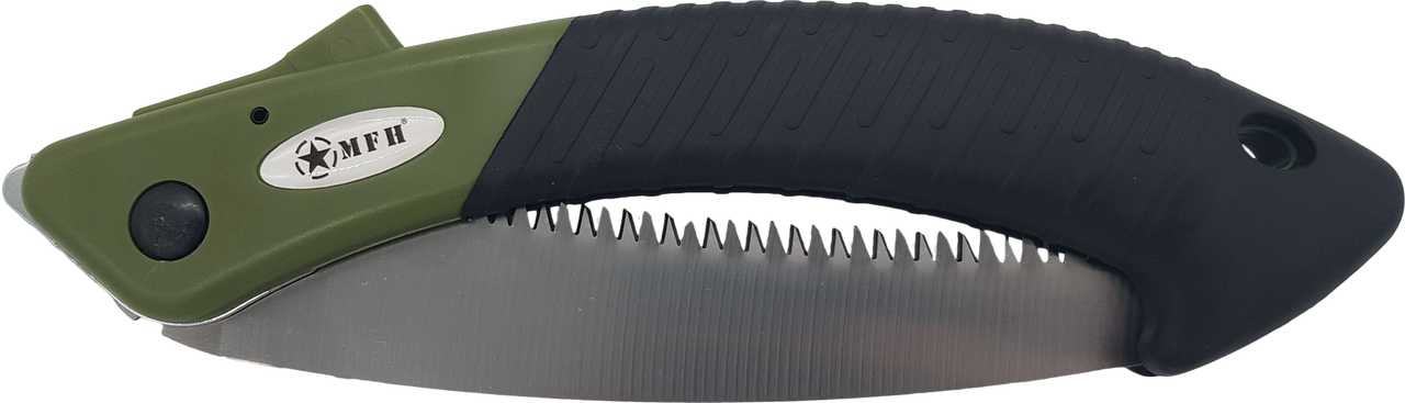 Berger & Schröter Klappsäge Oliv Schwarz Astsäge Gartensäge Campingsäge 17cm Sägeblatt