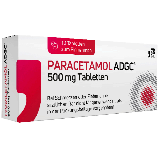 PARACETAMOL ADGC 500 mg Tabletten  10 St  Tabletten