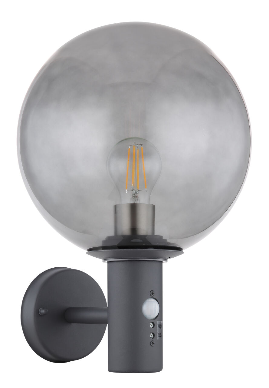 Globo Lighting - HEDWIG - Außenleuchte Edelstahl, 1x E27 LED
