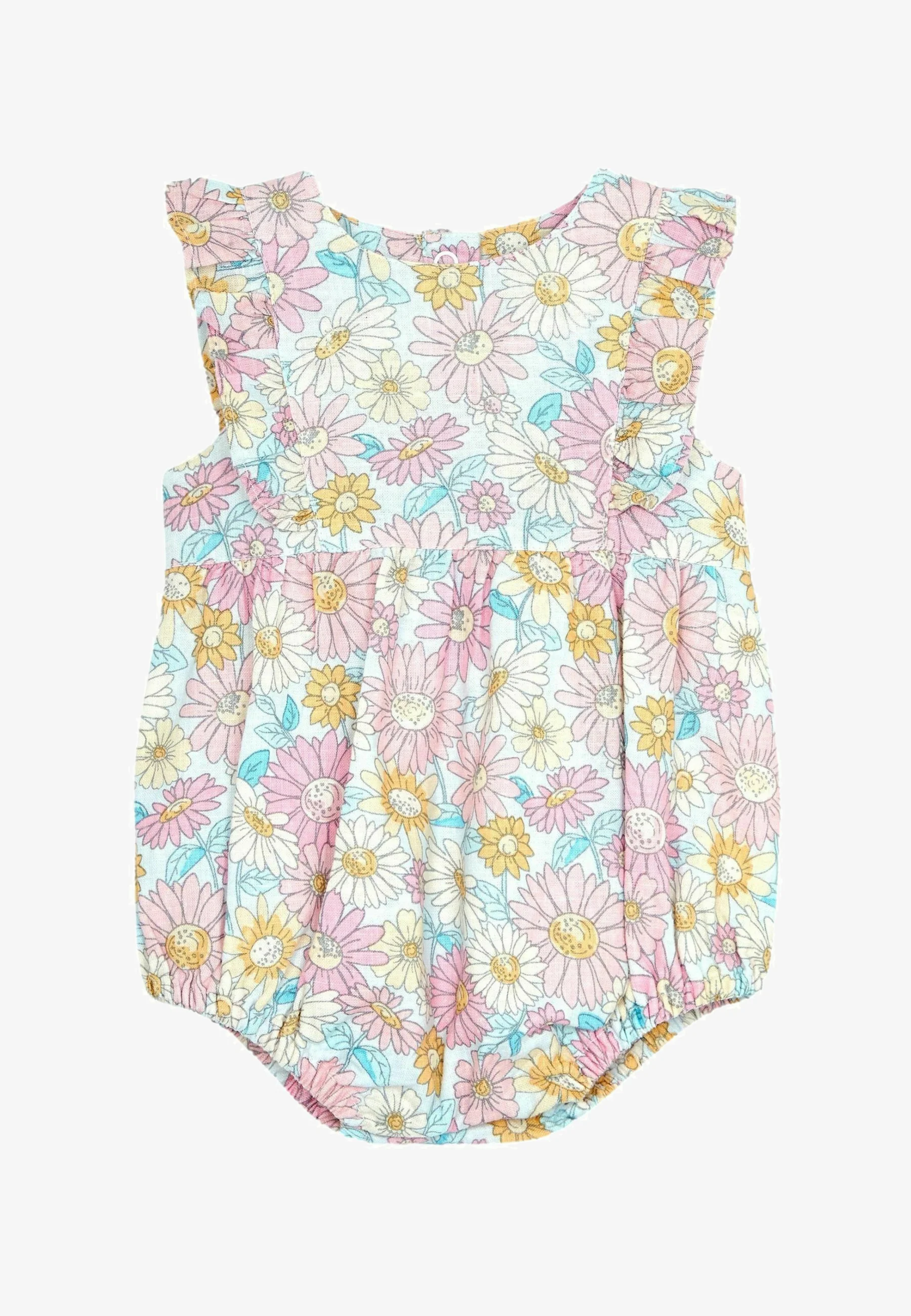 JoJo Maman Bébé SUNFLOWER BUBBLE ROMPER - REGULAR FIT - Mono
