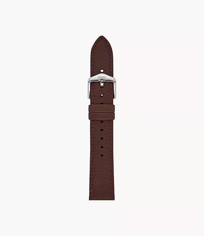 Fossil Band 18 mm LiteHide-Leder dunkelbraun