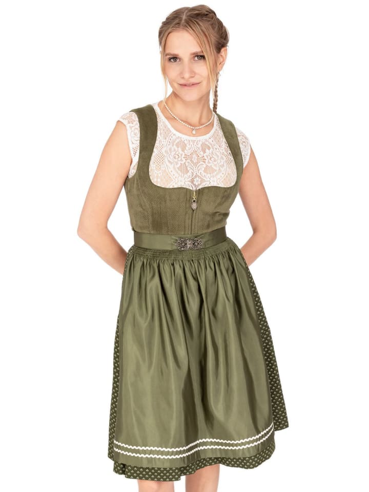 MarJo Midi Dirndl GAUTING in grün günstig kaufen