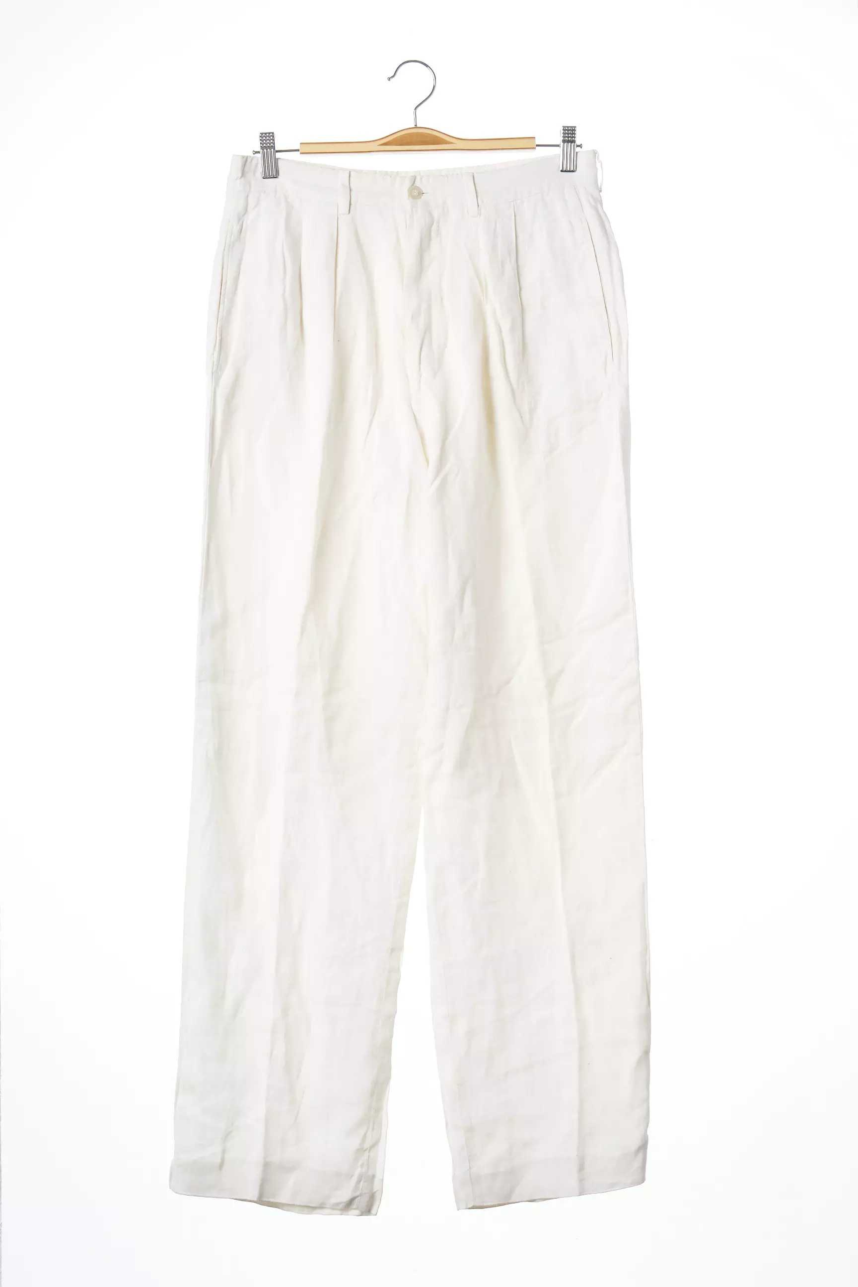Armani Pantalons Larges Femme couleur blanc