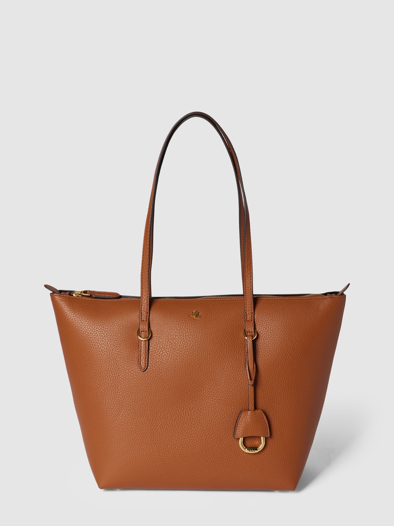 Tote Bag in Leder-Optik Modell 'KEATON' in cognac