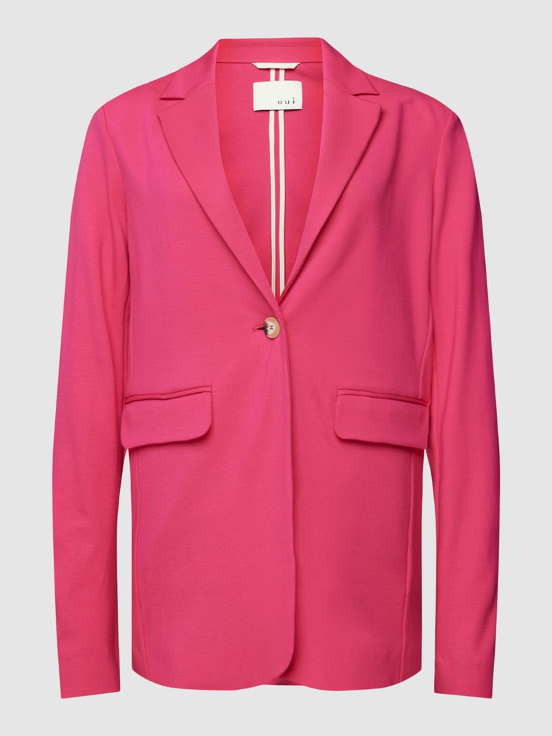 Blazer mit Pattentaschen in pink