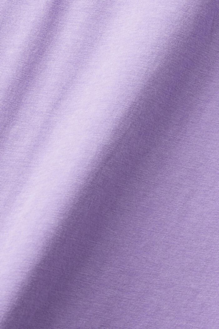 T-Shirt mit V-Ausschnitt aus Baumwolle