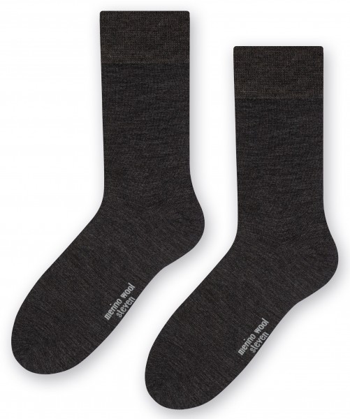 Steven ~ Strümpfe Merinowolle 3er Set ~ Dark Grey